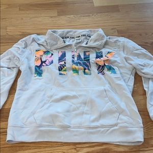 PINK half zip hoodie